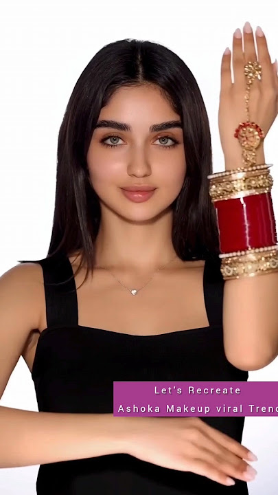 Ashoka trend by Arabic girl San Sanana Transformation 🔥💯🤩 #shorts #makeup #learningwithnk #viral