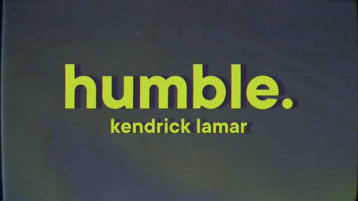 HUMBLE. Lyric Video version - Lyric Video performance video thumbnail