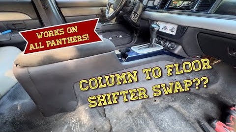 Here’s how you convert your panther from a column shift to a floor shifter!