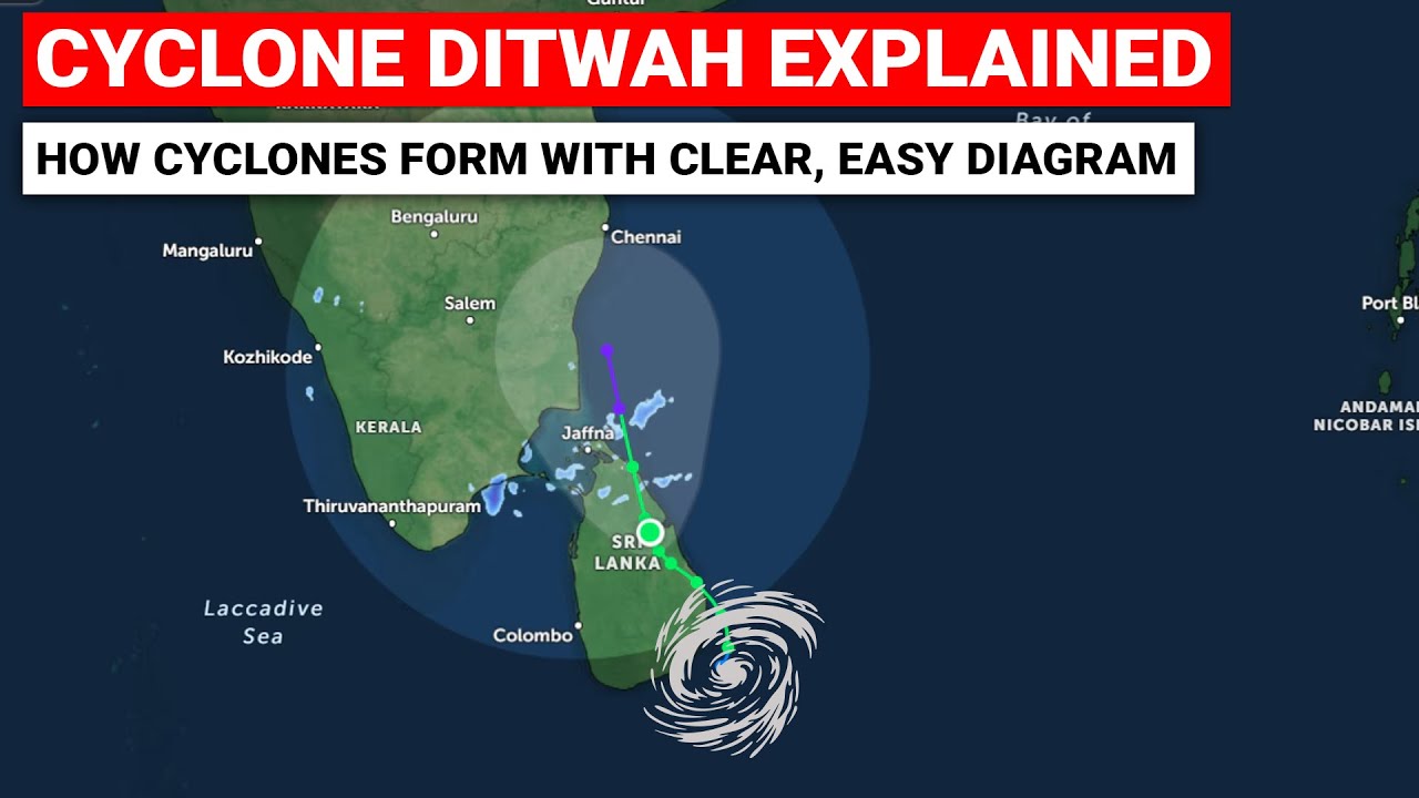 Cyclone Ditwah Explained - How it was formed & Why Bay of Bengal gets ...