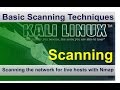 Scanning the network for live hosts with Nmap on Kali Linux