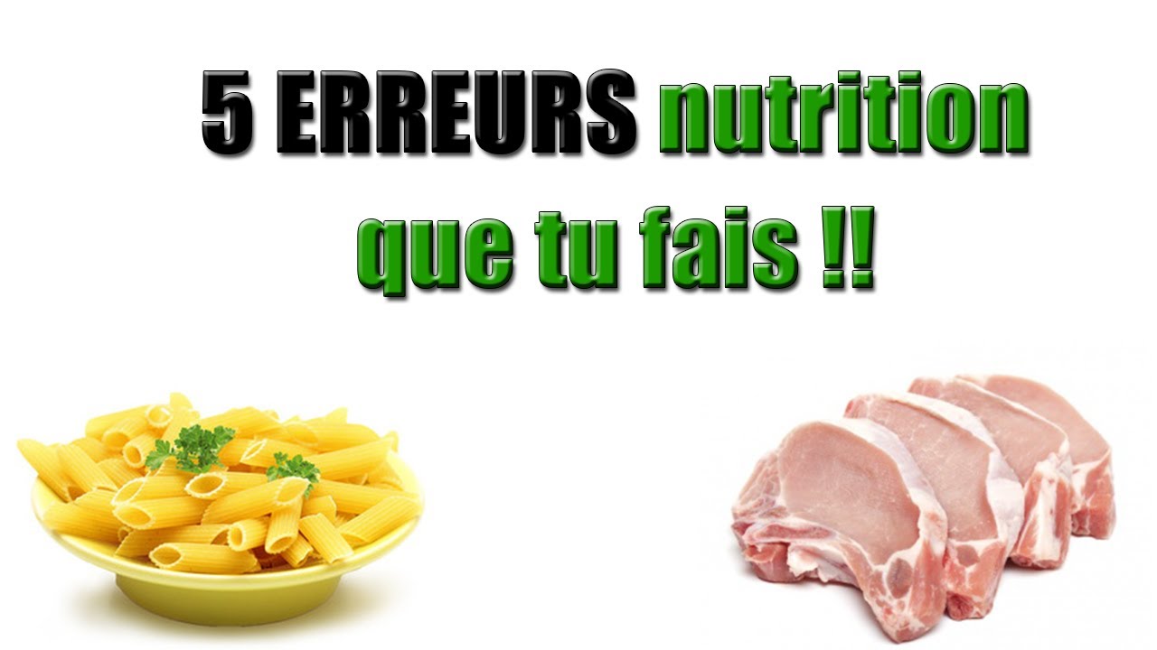 5 ERREURS nutrition pendant le confinement - YouTube