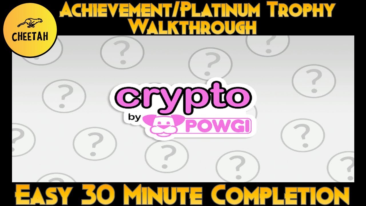 Crypto by POWGI - Achievement / Platinum Trophy Walkthrough *EASY 30 MIN*