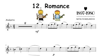 12. Romance by N. Baklanova for violin and piano