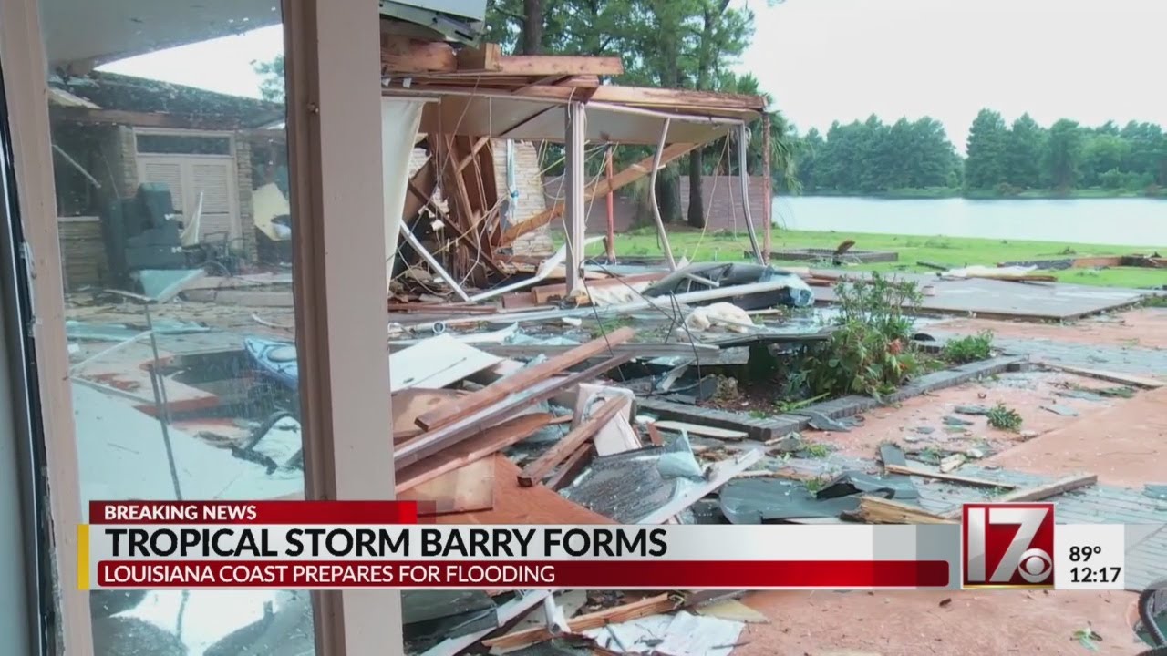 Tropical Storm Barry forms in the Gulf - YouTube