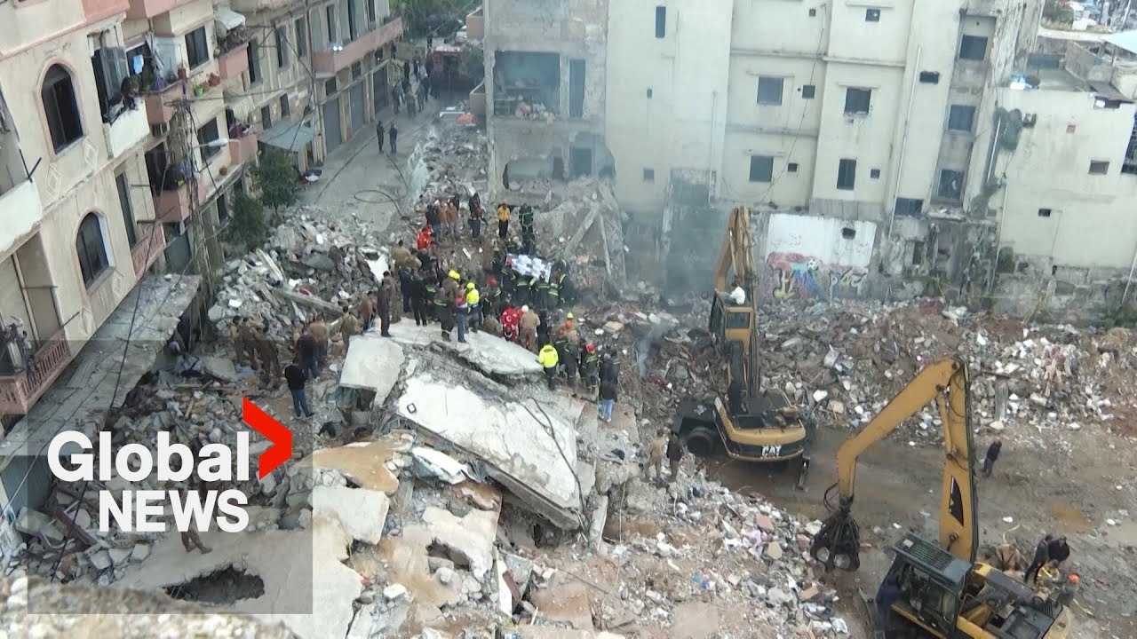 Lebanon building collapse: "How it came down, nobody knows," resident says as death toll rises to 15