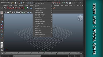 Autodesk Maya 2014 Beginner - Edit Mesh Menu - Slide Edge, Transform Component, etc
