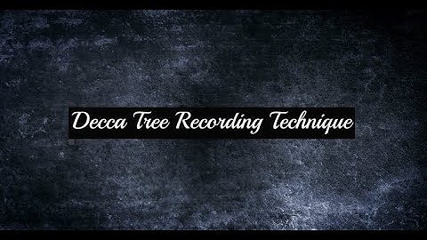 Decca Tree Recording Explained with the Neumann M50 Microphone. (KR)