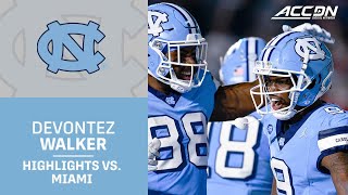 UNC WR Tez Walker Breaks Out Against The Hurricanes