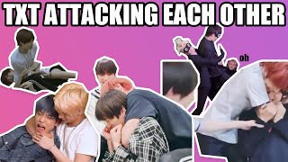 TXT attacking each other