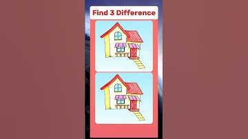 Only Genius People Can Find the 3 Differences!🥸🔥#findthedifferences #iqtest #quiz