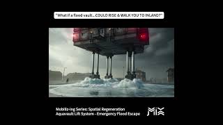 MOBILIZ-ING: AquaVault Lift System (Emergency Flood Escape) | Spatial Regeneration | AI Generated