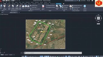 Create Cultivated & Land Area and Coordinated Plan With Autocad Satellite Map