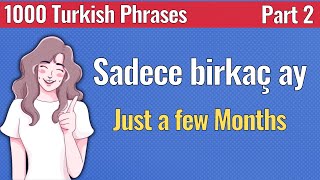 1000 Turkish Phrases - Part 2 - Learn Turkish easily | Language Animated