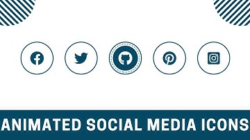 Cool Animated Social Media Icons Using HTML & CSS || CSS Hover Effect