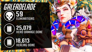59 ELIMS! GALE is DOMINATING AS MOIRA! [ OVERWATCH 2 SEASON 4 TOP 500 ]