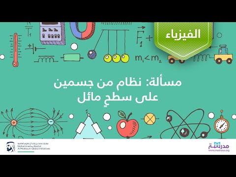 مسألة نظام من جسمين على سطح مائل الفيزياء القوى وقوانين نيوتن للحركة