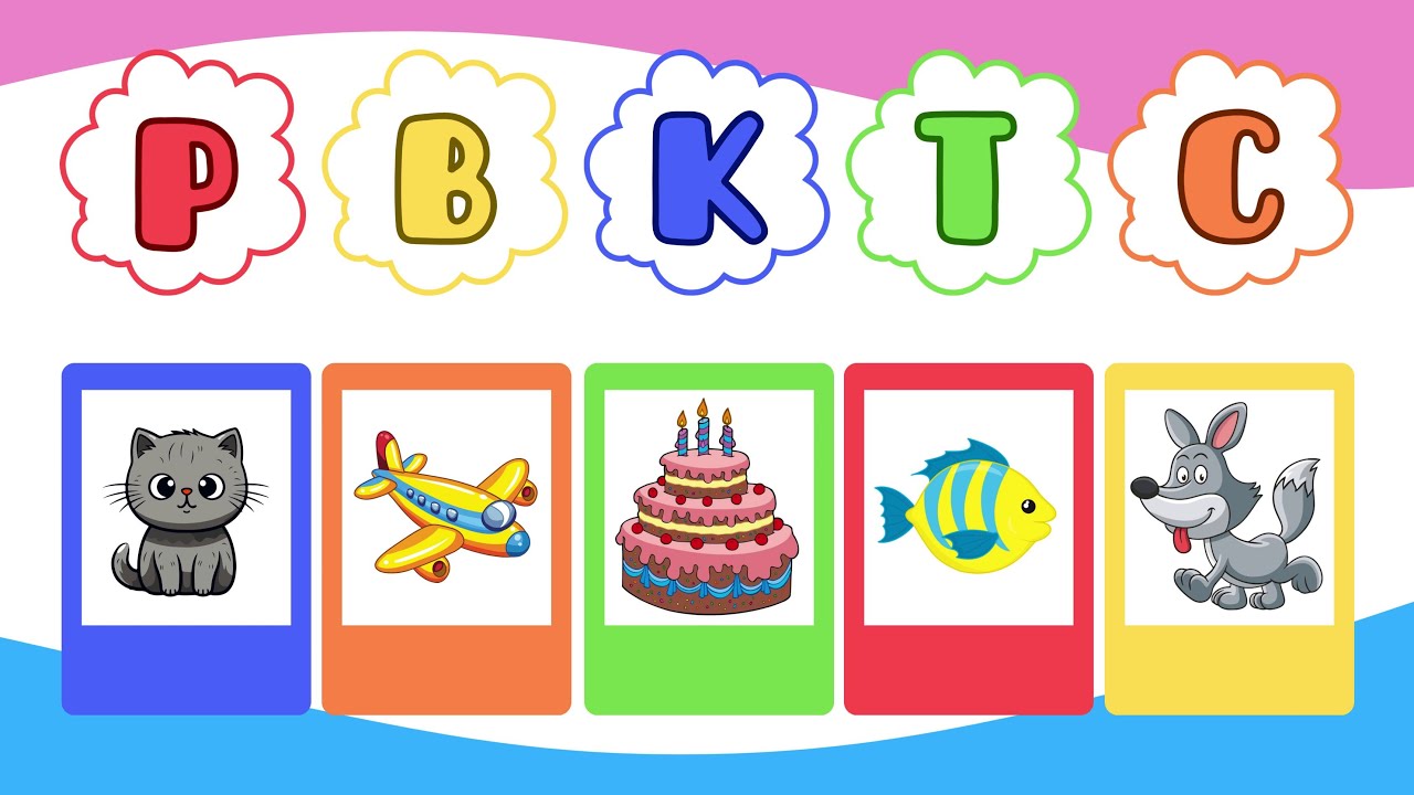 Учим БУКВЫ и СЛОВА Развивающие мультики для детей АЛФАВИТ для малышей ...