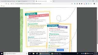 Historical Fiction anchor chart