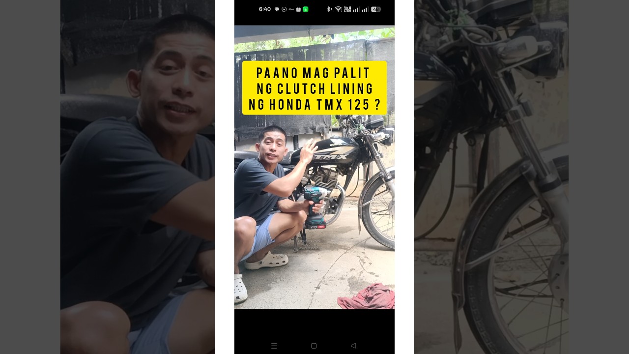 Paano mag palit ng Clutch Lining ng Honda TMX 125