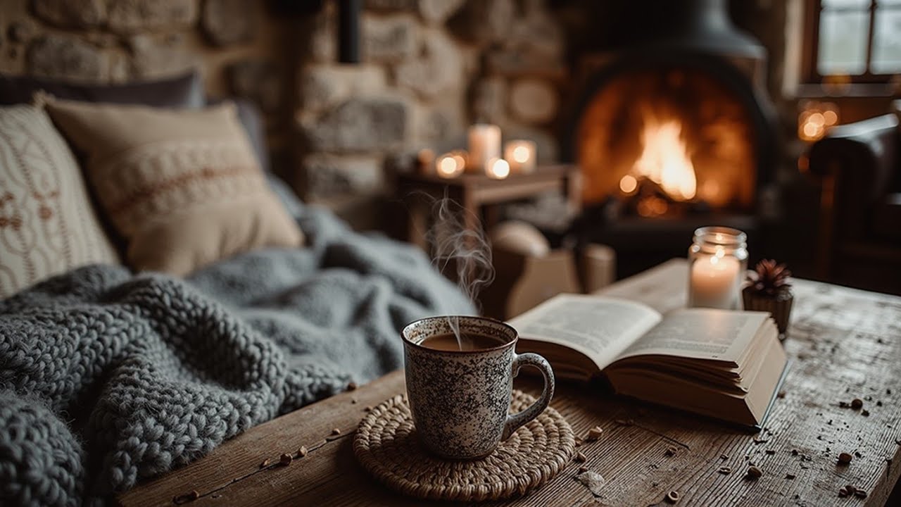 Winter Coffee Ambiance | Relaxing Guitar Music for Stress Relief