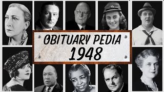 Famous Celebrities We've Lost in 1948 - Obituary in 1948 -Ep1