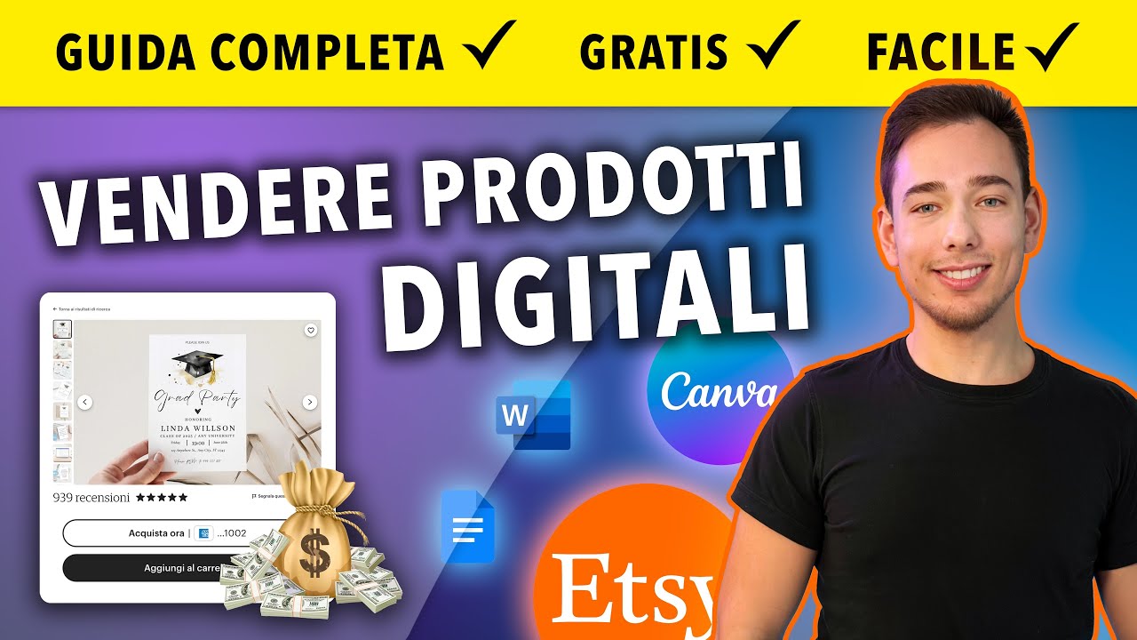 GUADAGNARE ONLINE VENDENDO PRODOTTI DIGITALI SU ETSY (Tutorial Completo 2025)