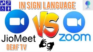 Jio Meet Vs ZOOM App | Jio Meet INDIAN | Jio meet functions explained in Sign Language by DEAF TV