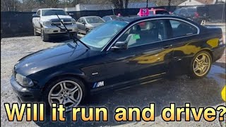 $600 manual E46 330ci bought sight unseen. Will it run and drive?