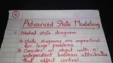 VTU MCA OOMD advanced state modeling