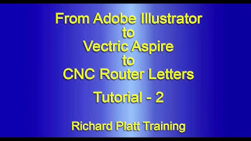 Tutorial 2 - From Adobe Illustrator to Vetric Aspire to CNC Router Letters