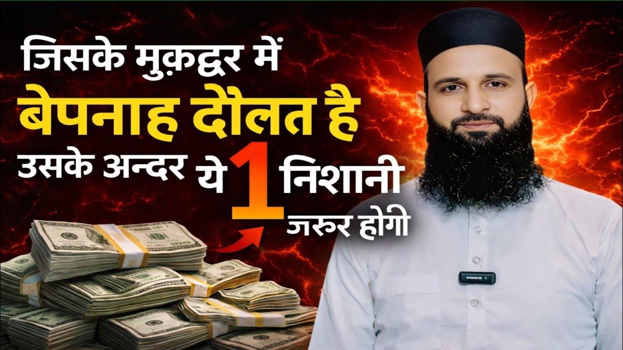 जिसके मुकद्दर में बेपनाह दौलत होती है || तो ये 1 निशानी ज़ाहिर होती है || Mohd Shahzain