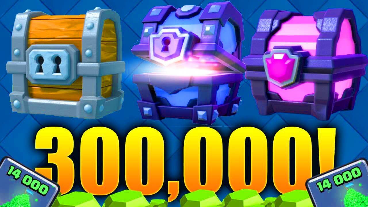 Clash Royale - 300,000 SPECIAL GEMMING SPREE! INSANE CHEST OPENINGS! 14,000 Gems Chest Opening!