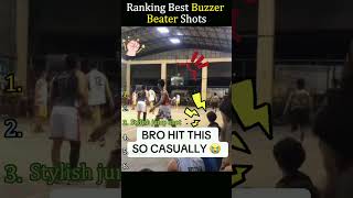 Ranking Best Buzzer Beater Shots in Basketball 🏀#basketball #highlights #nbaedits #school