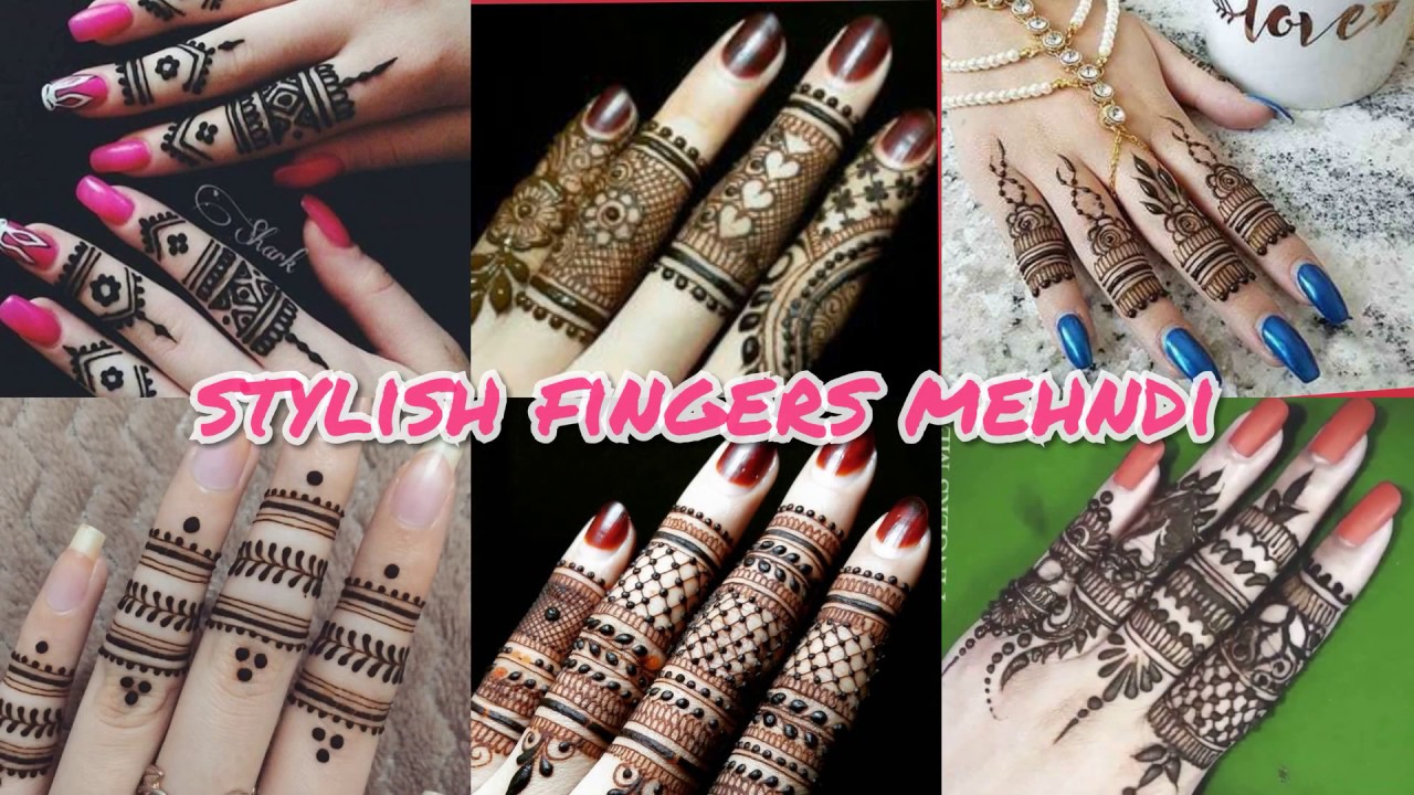 Stylish and Beautiful Finger Henna/ Mehndi finger Designs | mehndi ...