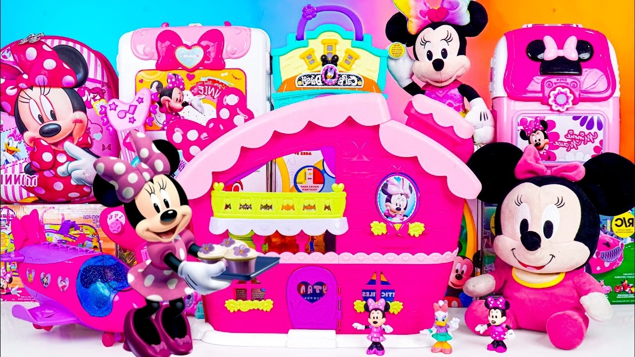 10 Minute Satisfying Unboxing Disney Minnie Mouse House Playset, Toys Collection | Review Toys ASMR