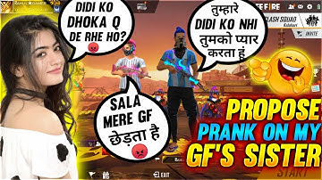 Propose Prank On GF Sister Gone Funny || Rahul Gamer