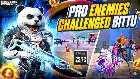 Pro Enemies Challenged BITTU OP ‼️ Solo vs Squad in Conqueror Lobby Intense 1v4 Gameplay | BGMI