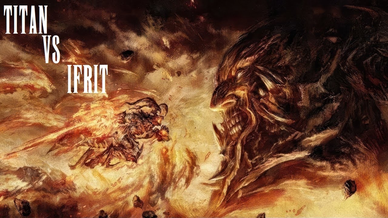 Final Fantasy XVI Titan Vs Ifrit Boss Fight - YouTube