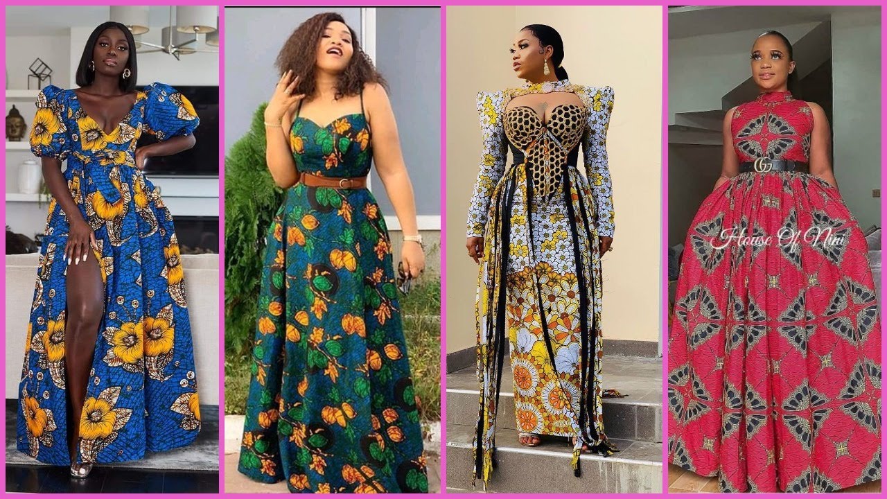 Ankara Maxi Gown For Boss Mama /mature outfit /women styles