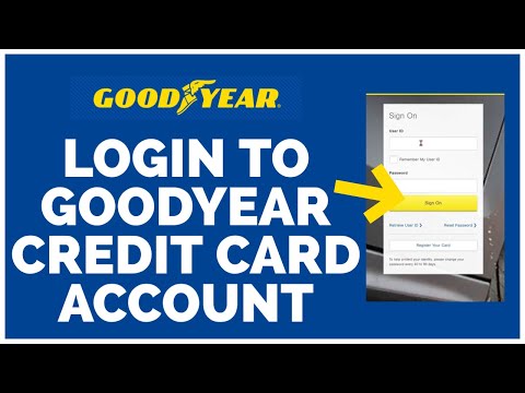 How to Login To Goodyear Credit Card Account?  Goodyear Credit Card Login Tutorial Video