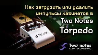 Как загрузить или удалить импульсы кабинетов в Two Notes Torpedo screenshot 4