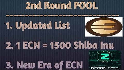 Updates In ECN/E-Oracle/2nd Round Pool