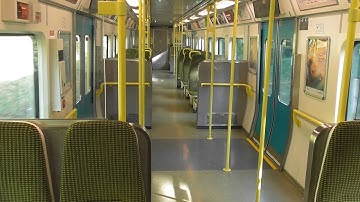 On Board an IE 8520 Class Dart Train - Killiney Station, Dublin