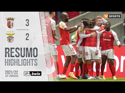 Highlights | Resumo: SC Braga 3-2 Benfica (Liga 21/22 #28)