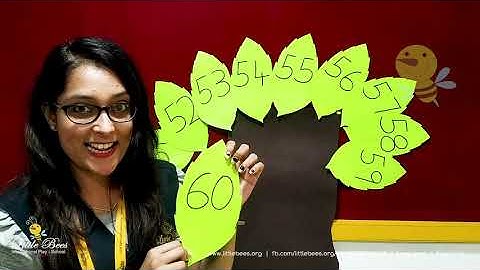 Numbers From 51  60 | Maths | Little Bees International Play School