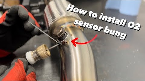 How to install O2 sensor bungs - TIG welding on stainless tube