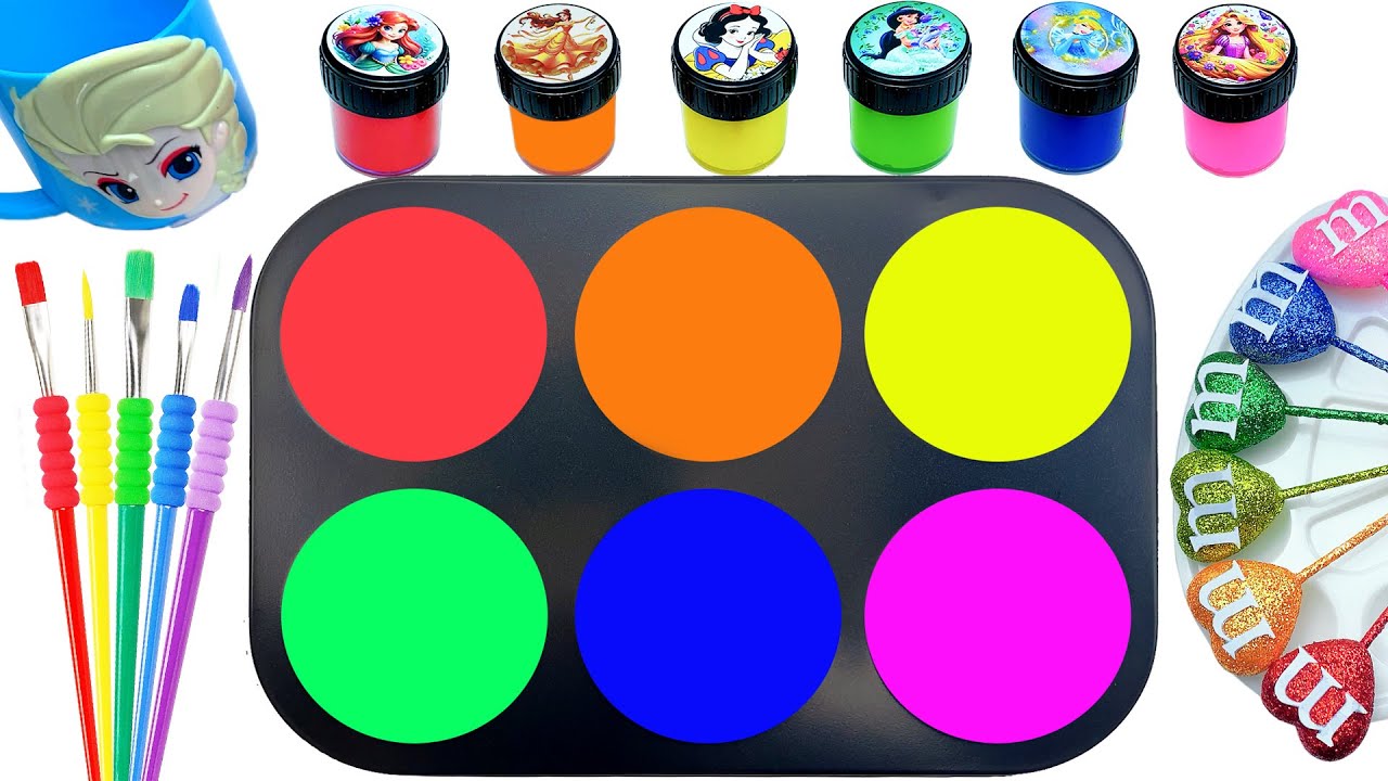 Satisfying Video l DIY How to make Rainbow SLIME From Mixing M&M ...