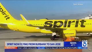 Spirit launches new Burbank-to-San Jose flights