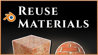 { How to APPLY the SAME MATERIAL to MULTIPLE OBJECTS in Blender }